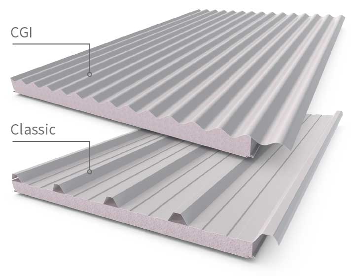 Cooldek insulated roofing profiles