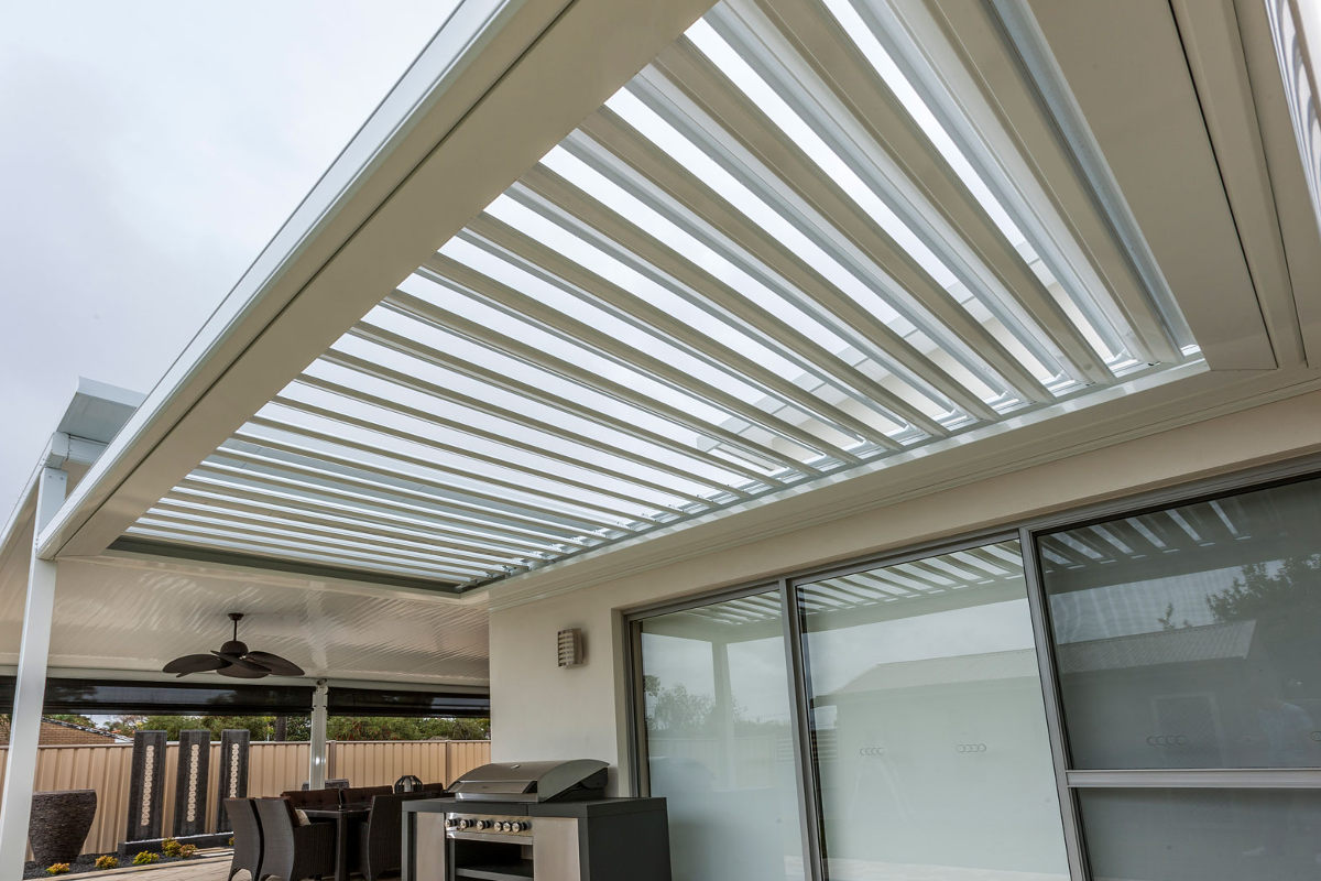 beautiful opening roof louvred patios