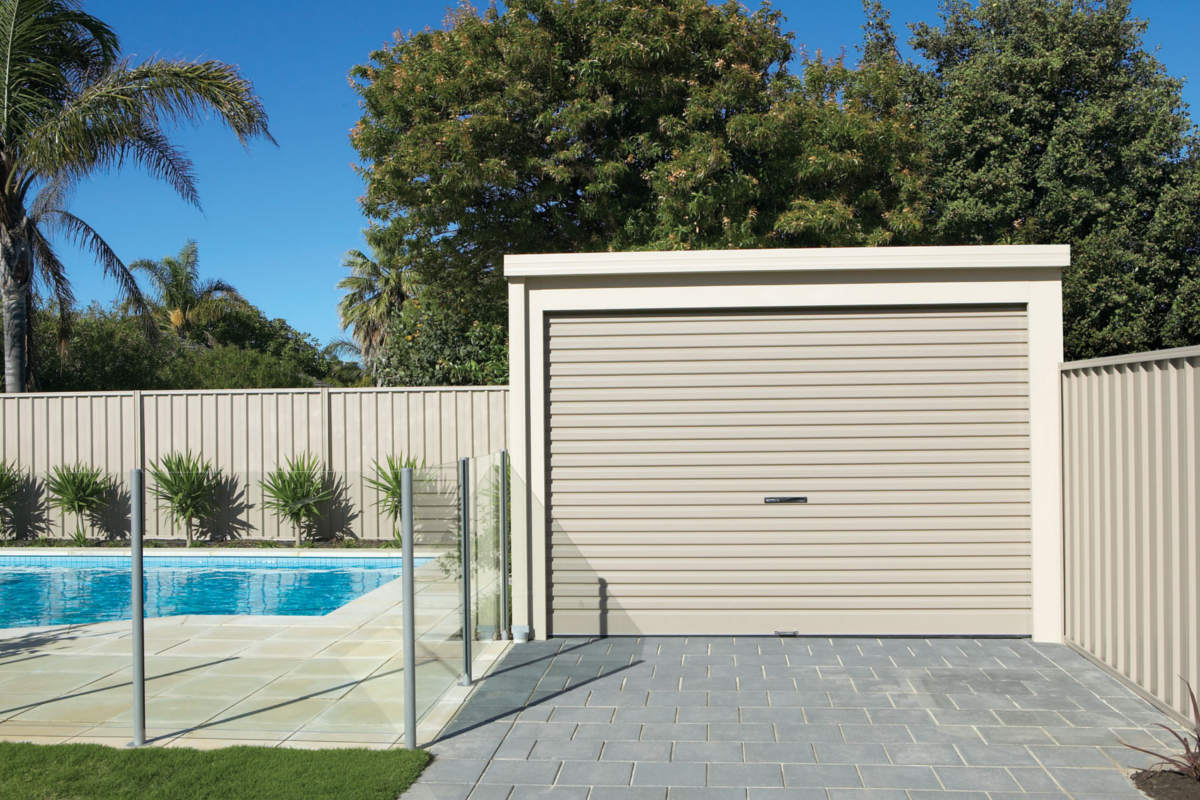 Flat roof home shed