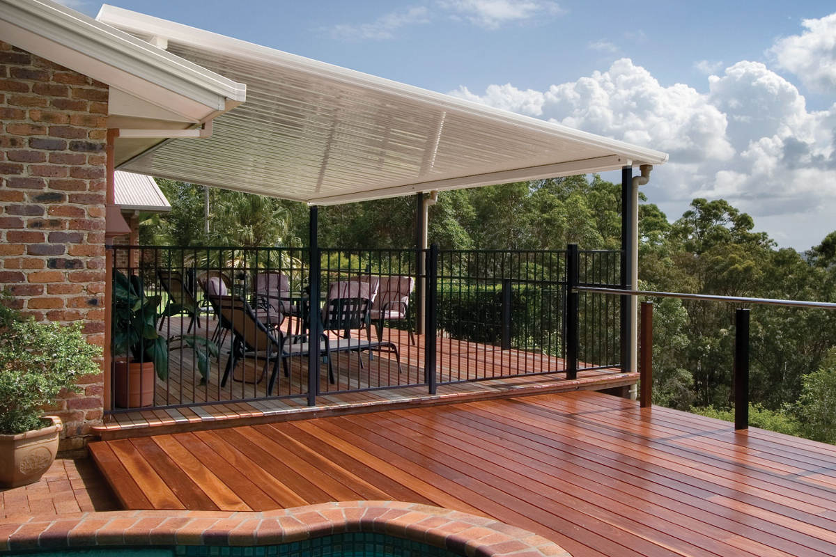 Timber decking and verandah